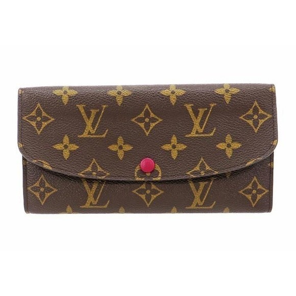 Louis Vuitton Monogram Fuchsia Wallet Emily Portefeuille Long - Picture 1 of 3